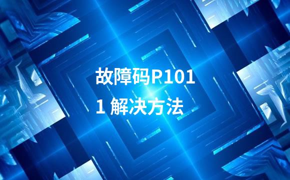故障码P1011 解决方法